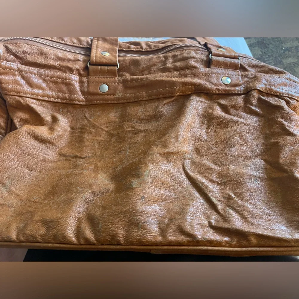 Vintage Brown Travel Bag AS IS